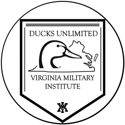 Ducks Unlimited logo circle showing duck head and state of Virginia outline