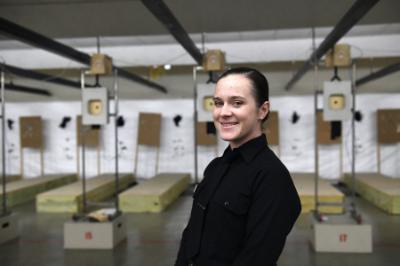 Katie Grochalski, part of the VMI Rifle team.